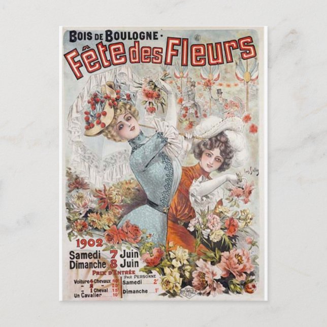 Fete de Fleurs Postcard (Front)