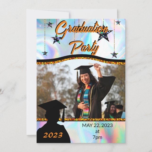 Fête de graduation Invitation personnalisée (Devant)