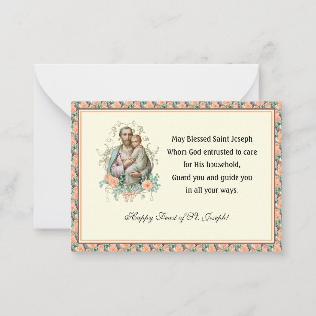 Fête de la carte de prière commémorative catholiqu (Dos)