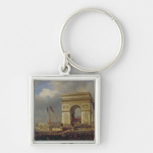 Fete de la Fraternite at the Arc de Triomphe Keychain