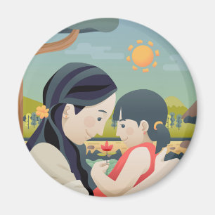 Fête de la mère et de l'enfant   Magnet