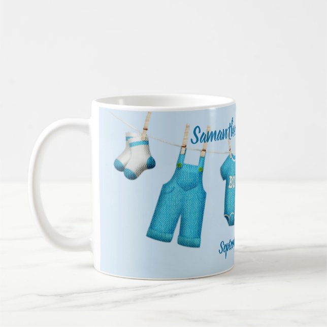 Fête de la Mug Café Baby shower élégant pour (Gauche)