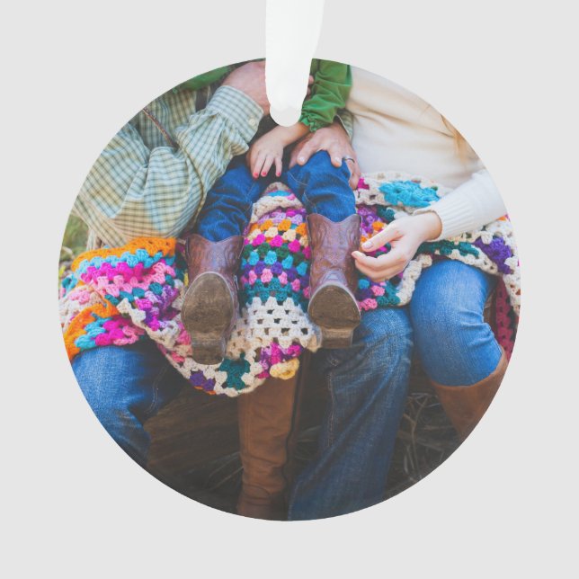 Fête de la photo personnalisée de famille Noël (devant)