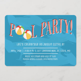 Fête de la piscine ! Invitation
