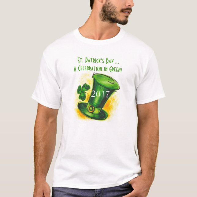 Fête de la Saint Patrick ...Célébration en T-shirt (Devant)