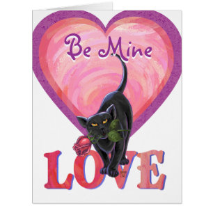 Fête de la Saint-Valentin au chat noir