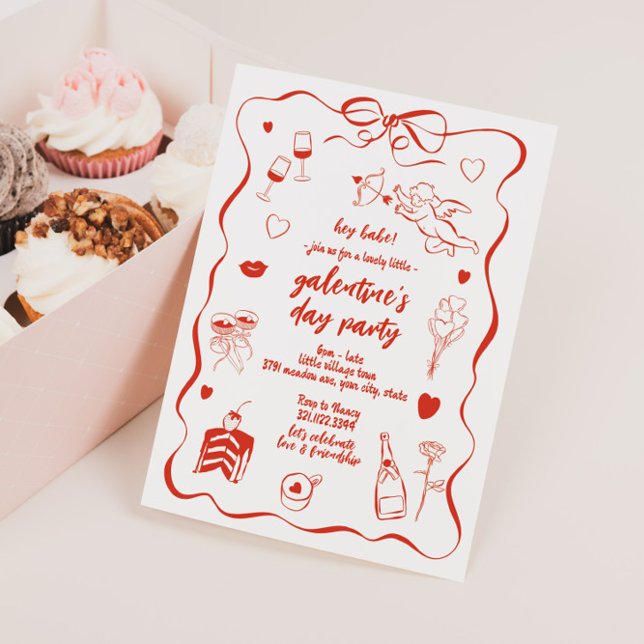 Fête de la Saint-Valentin Invitation de la Saint-V (Créateur téléchargé)
