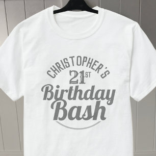 Fête de l'âge 21e anniversaire T-shirt