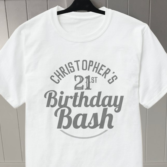 Fête de l'âge 21e anniversaire T-shirt (Créateur téléchargé)