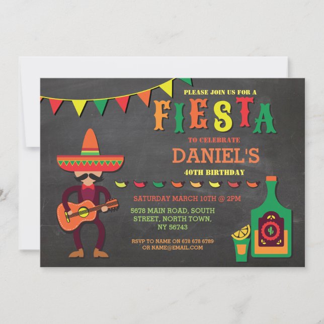 Fête de l'anniversaire Mexique Mexique Invitation  (Devant)