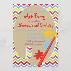 Fête de l'art de la peinture fine Invitations d'an