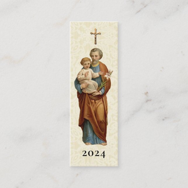 Fête de l'autel Saint-Joseph Carte Sainte Favorise (Devant)