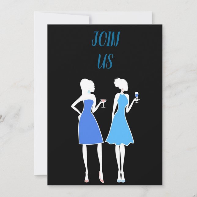 **FÊTE DE L'MARIÉE OU NUIT DE FILLE** INVITATION À (Devant)