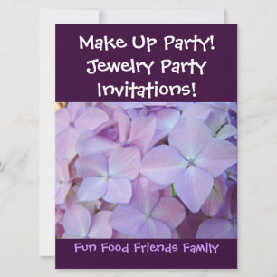 Fête de Maquillage ! Invitations Bijoux Fête ! Fle