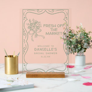 Fête de mariage champêtre vert frais du marché