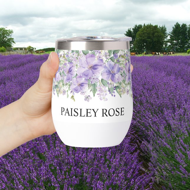 Fête de mariage floral élégant violet (Créateur téléchargé)