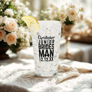 Fête de mariage Junior Bridesman Tumbler en verre