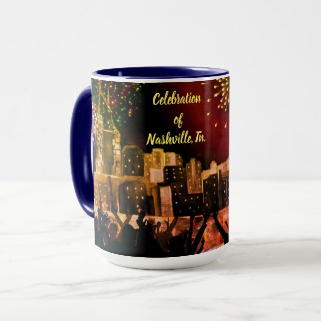 Fête de Nashville, Tn. Mug (Devant gauche)