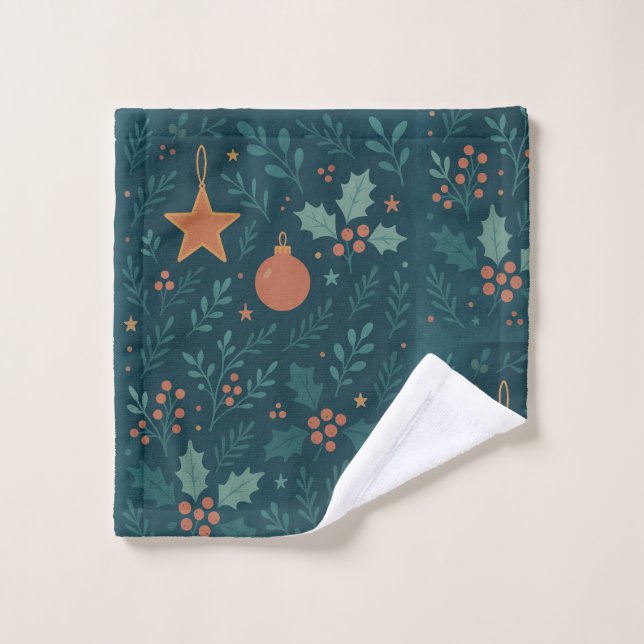 Fête de Noël 2026 - Festive (Gant de toilette)
