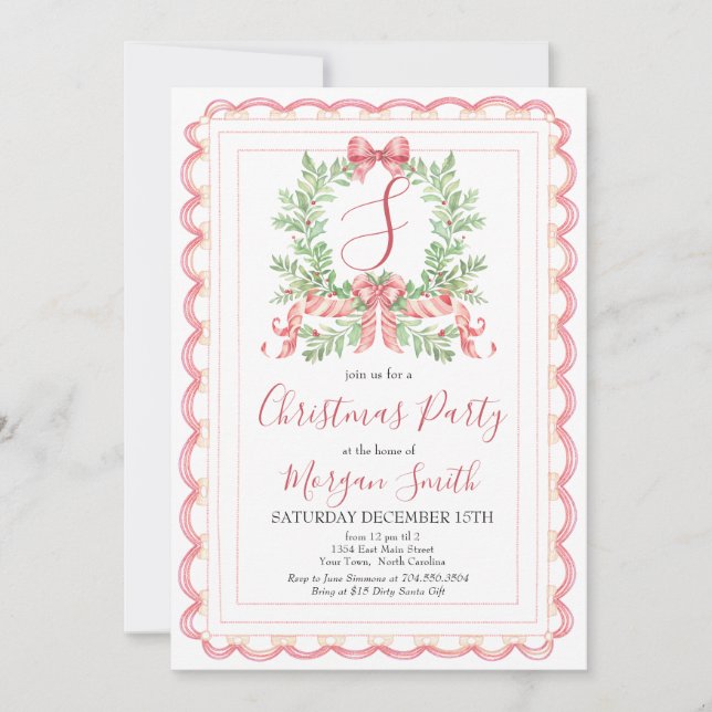 Fête de Noël au grand milliénaire Invitation (Devant)