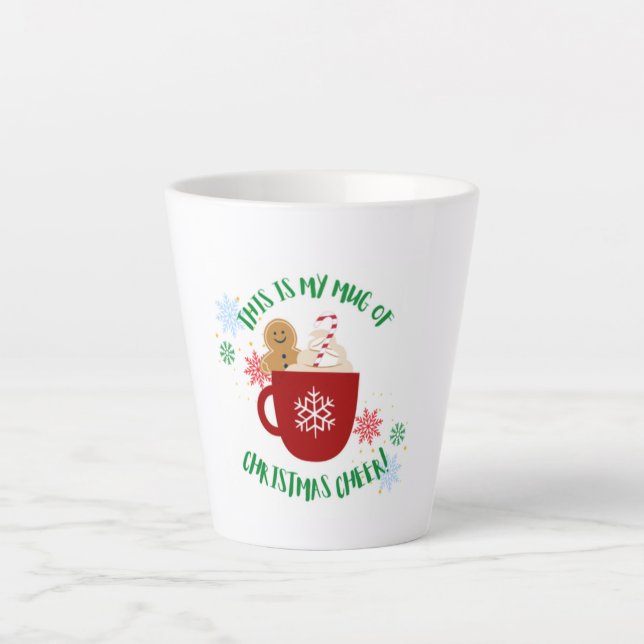 Fête de Noël Cheer Mug avec l'homme en pain d'épic (Devant)