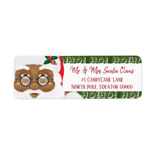 Fête de Noël du Père Noël africain américain