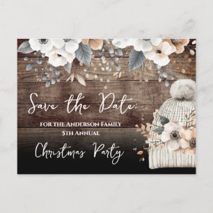 Fête de Noël Enregistrer la date Carte postale