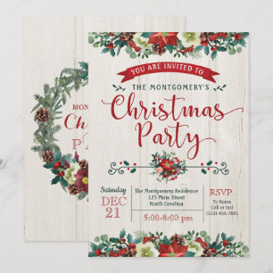 Fête de Noël Fête Invitation Vintage