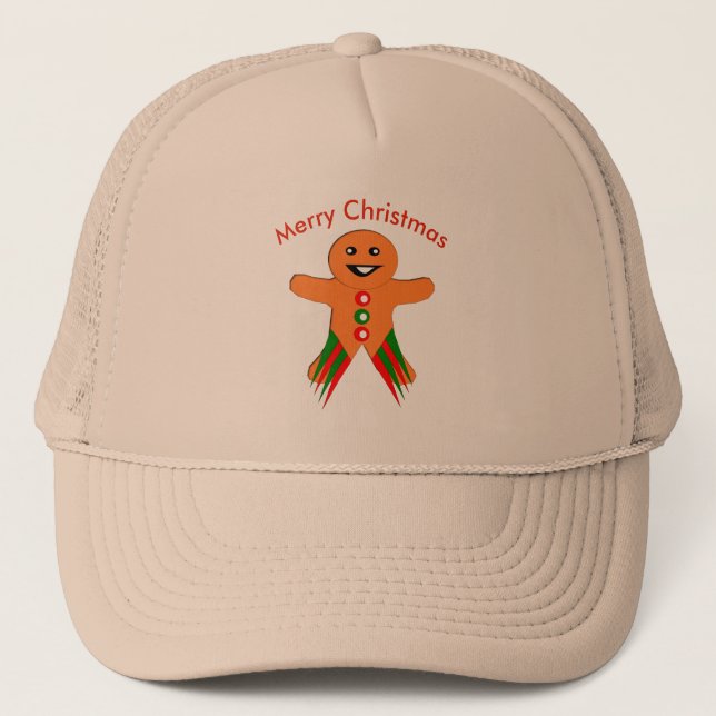 Fête de Noël Gingerbread Homme Casquette (Devant)