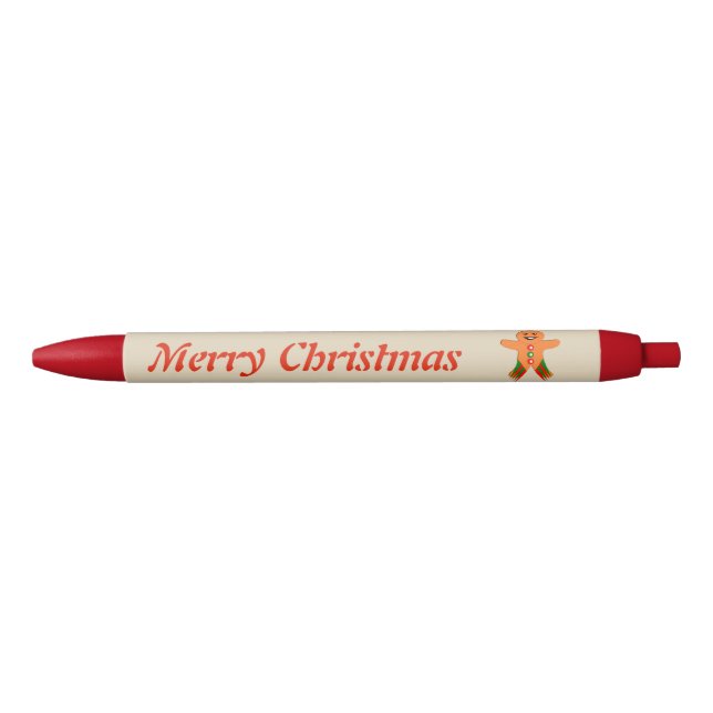 Fête de Noël Gingpain homme stylo personnalisé (Devant)