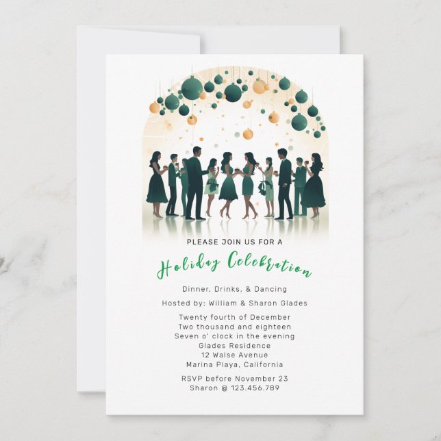 Fête de Noël Invitation (Devant)
