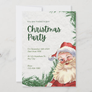 Fête de Noël Invitation Fête de Noël