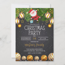 Fête de Noël Invitations Fête de Noël