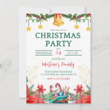 Fête de Noël Invitations Fête de Noël