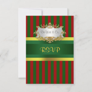 Fête de Noël Red Grn Gold RSVP