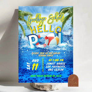 Fête de piscine d'été Invitation d'anniversaire