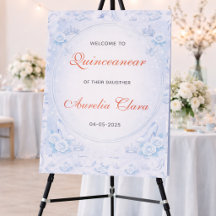 Fête de Quinceañera Princesse Bleu Clair Argentée