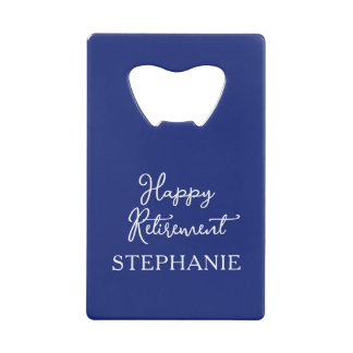 Fête de retraite élégante bleu marine