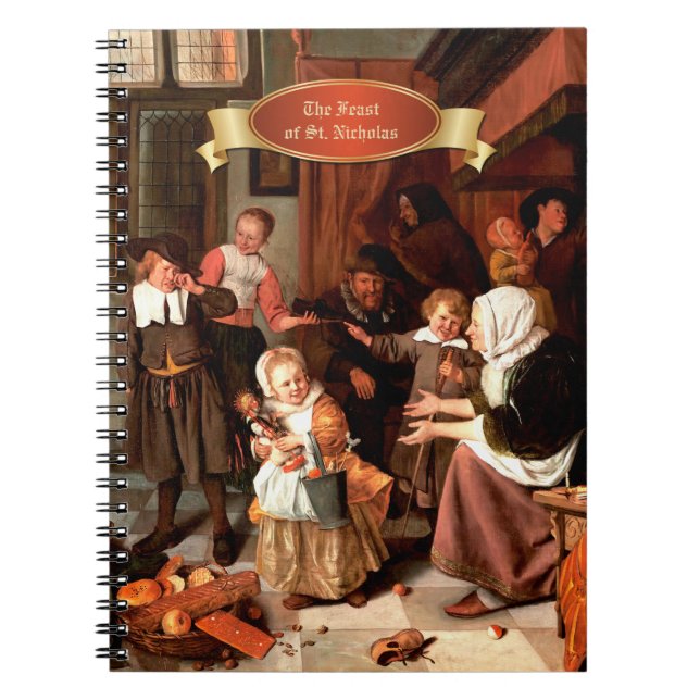Fête de Saint Nicolas. Carnets cadeaux d'art (Devant)
