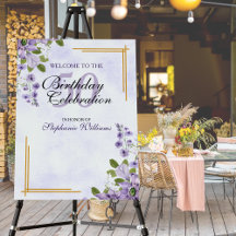 Fête des 50 ans de la femme Floral Classique Éléga