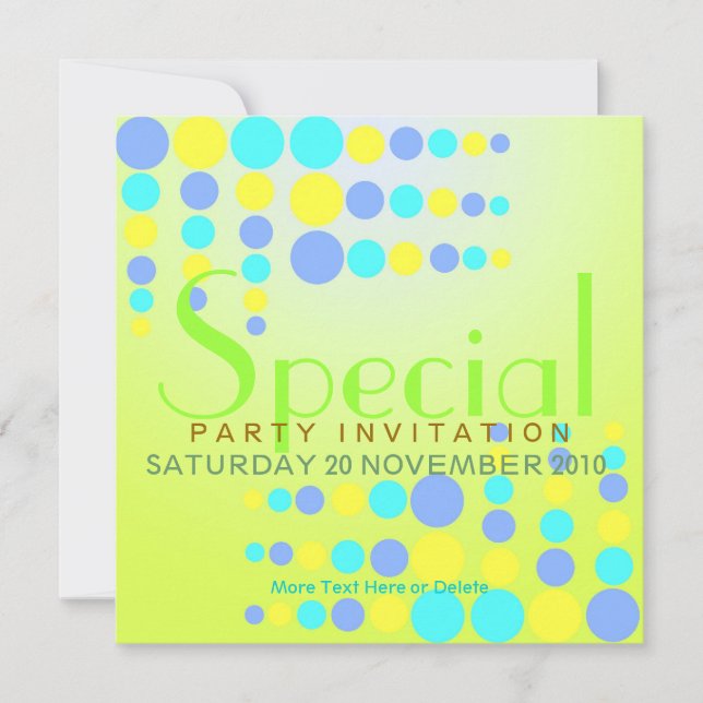 Fête des bulles fraîches / Invitation spéciale (Devant)