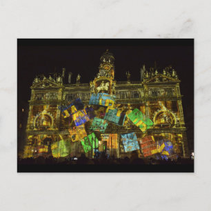Fête des Lumières Lyon Postcard