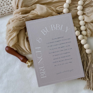 Fête des mariées Brunch & Bubbly Invitation
