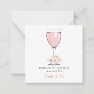 Fête des mariées Carte de remerciements flush flus