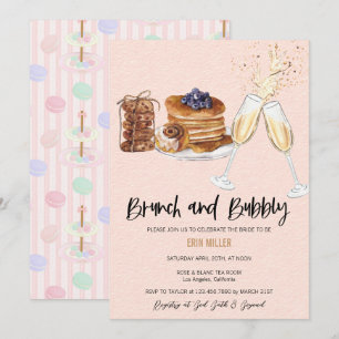 Fête des mariées Champagne   Brunch Invitations