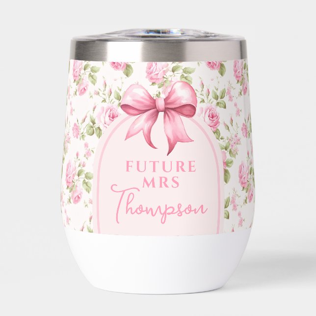 Fête des mariées Coquette Bow Rose | Future Mme (Avant)
