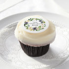 Fête des mariées Cupcake Topp Custom Blue Flower
