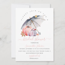 Fête des mariées d'automne Invitation, Invitation 