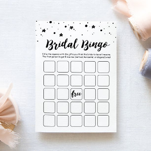 Fête des mariées de bingo nuptiale et carte de jeu