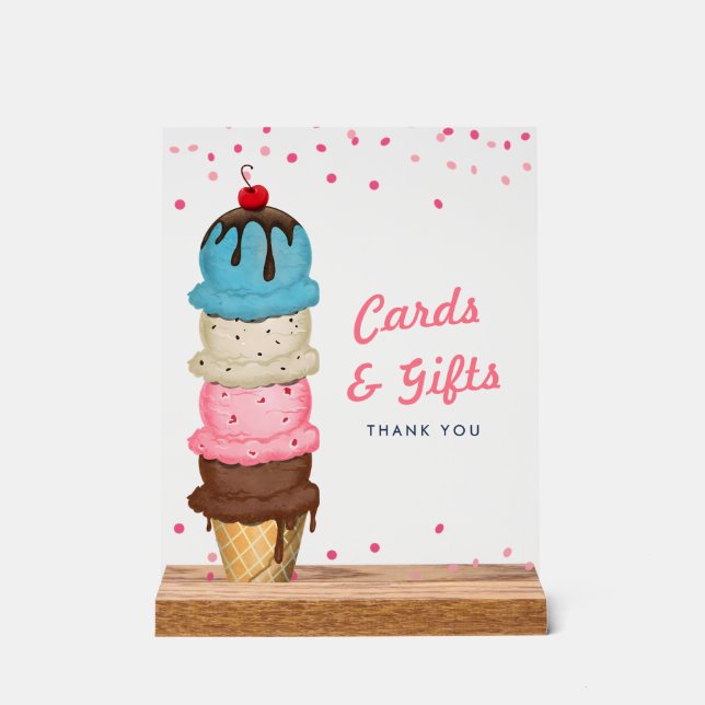 Fête des mariées de cartes et cadeaux de crème gla (Recto)